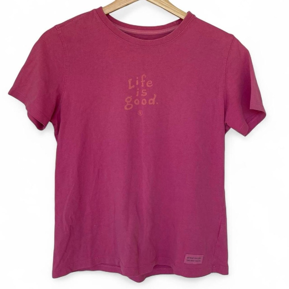 Adorable Life Is Good Pink Tee